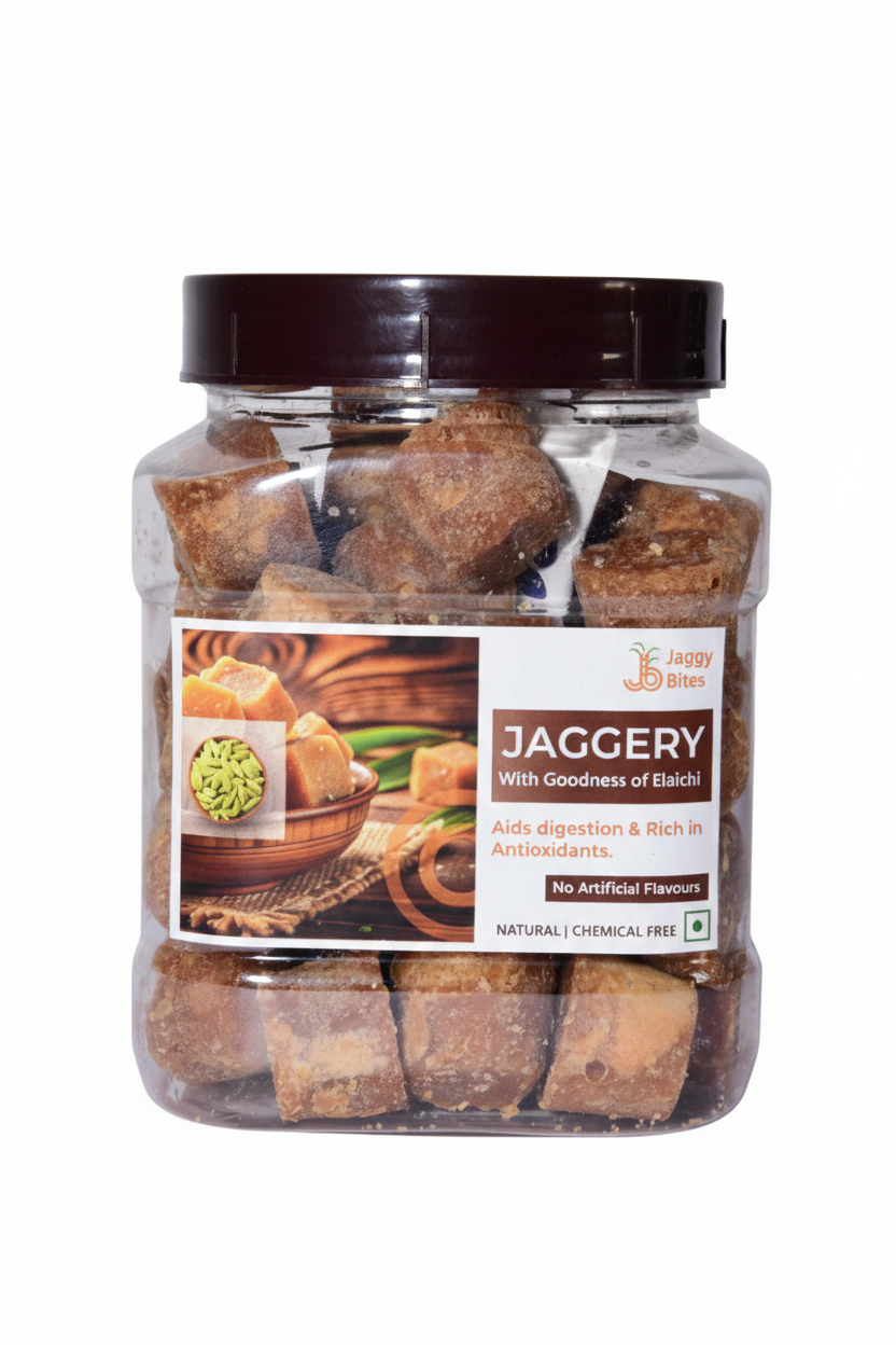 Jaggery Cubes with the Goodness of Elaichi (450g)